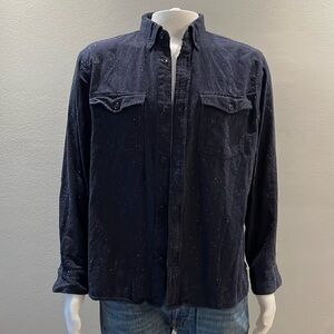 Banana Republic Long Sleeve Button Up
Navy Blue Sz LG with multi-color flecks